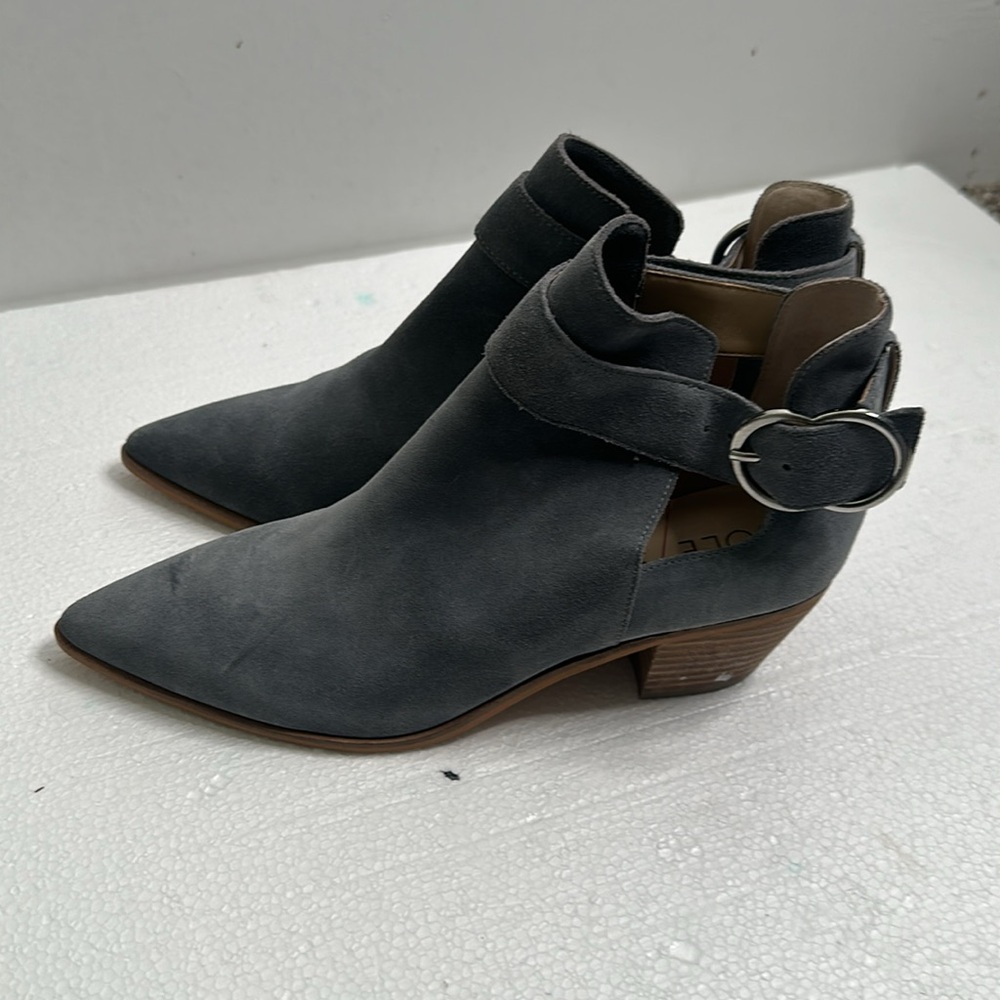 Sole society SO- Larayn blue pointy toe boots size 8.5 comfy - Picture 3 of 12